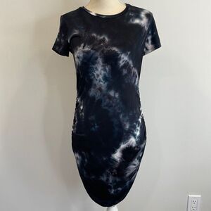 Fitted Tye-Dye T-Shirt Dress Size SMALL